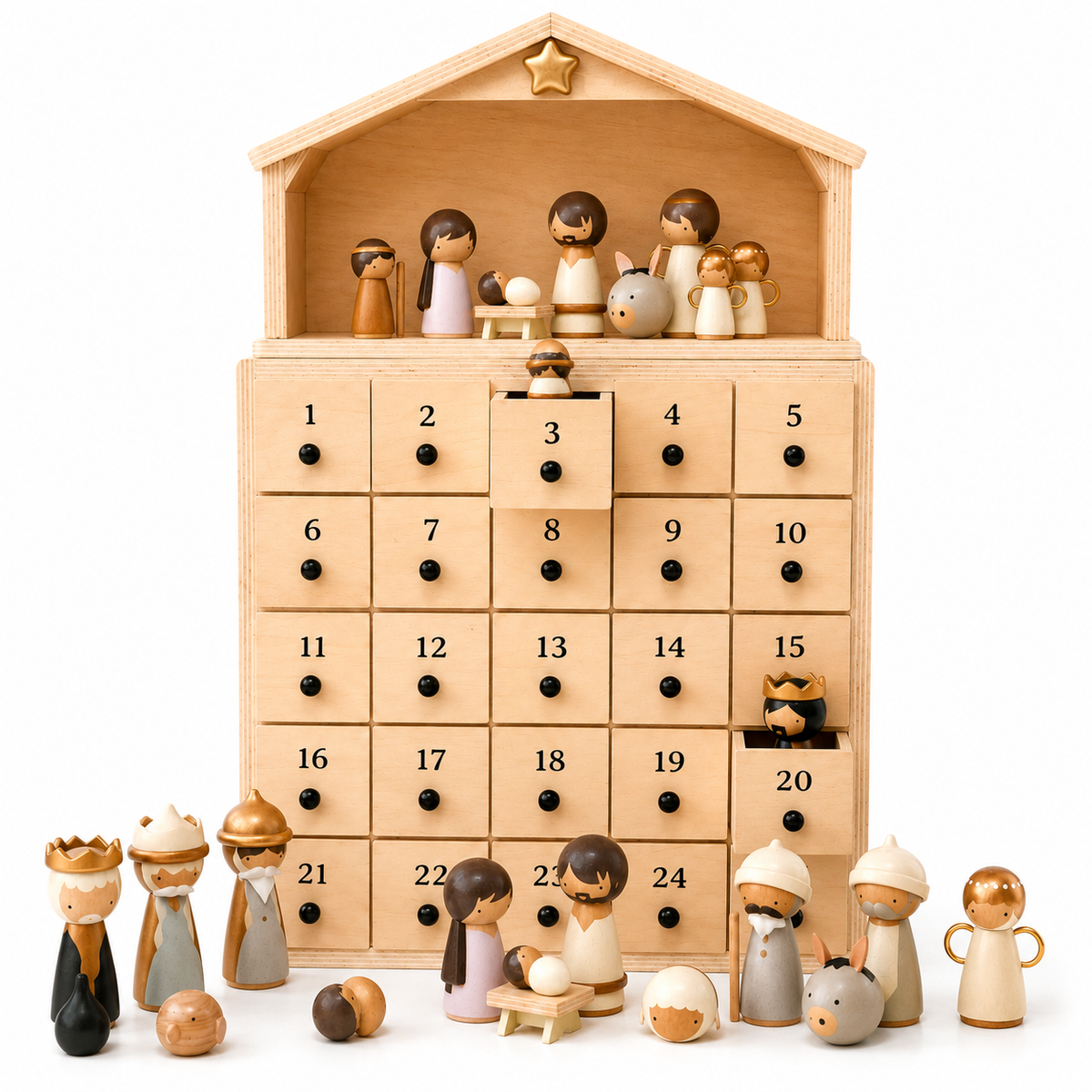 Nativity Advent Calendar 2026 β 24-Day Christmas Countdown with Nativity Figures