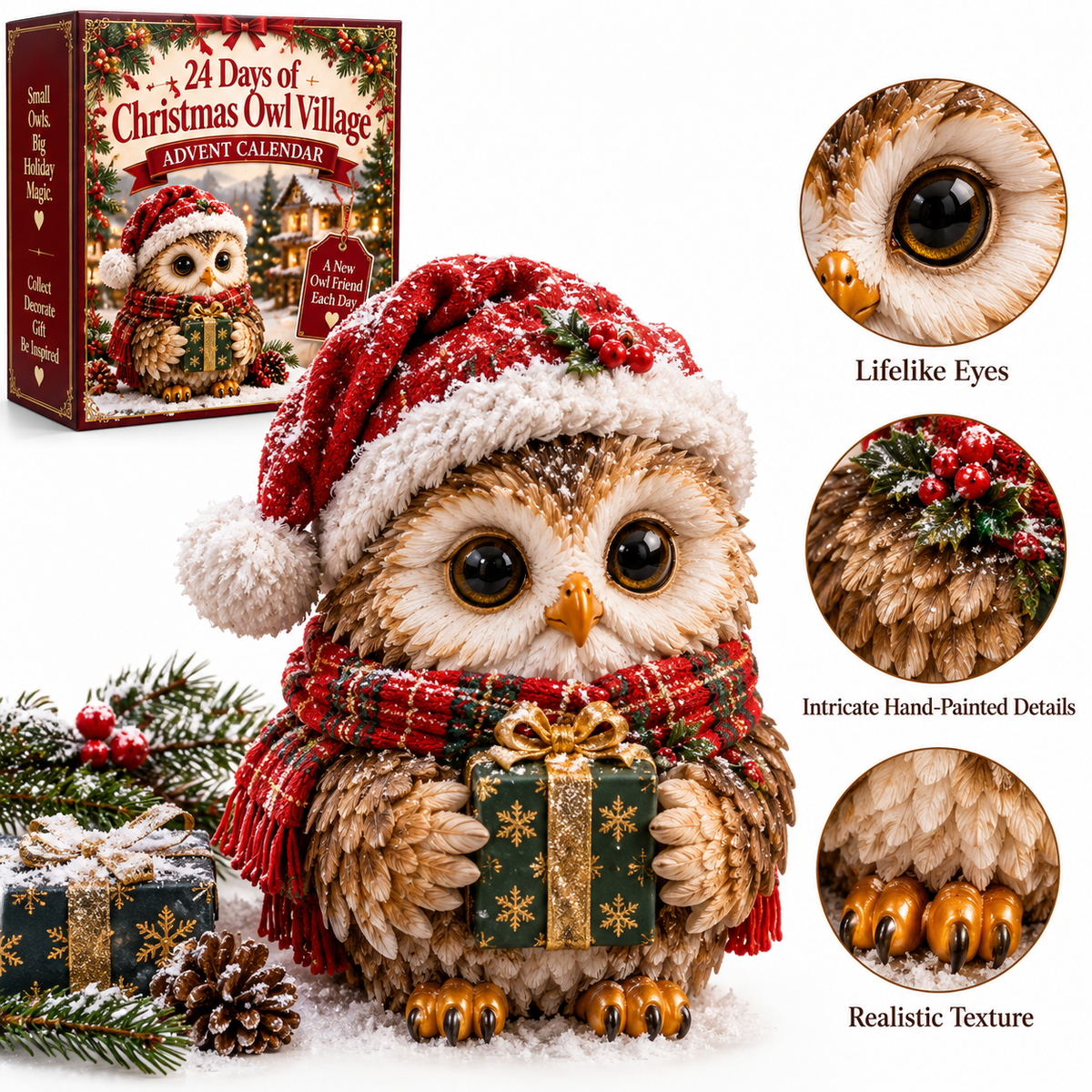 π¦ 24 Days of Owl Stories β Bookish Owls & Christmas Owl Village Collection
