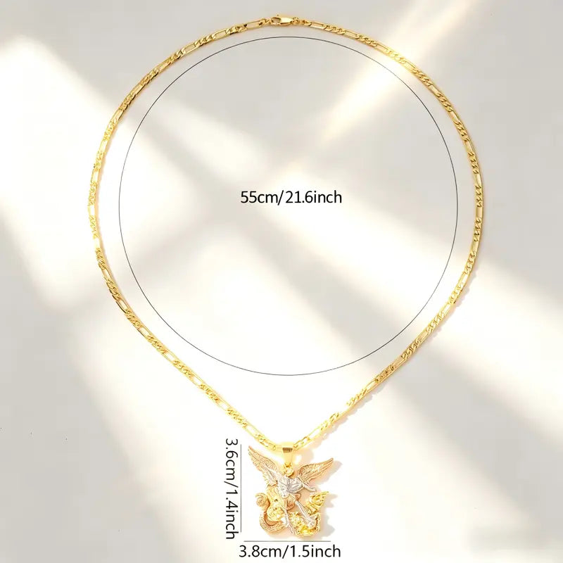 Vintage Saint Michael Necklace