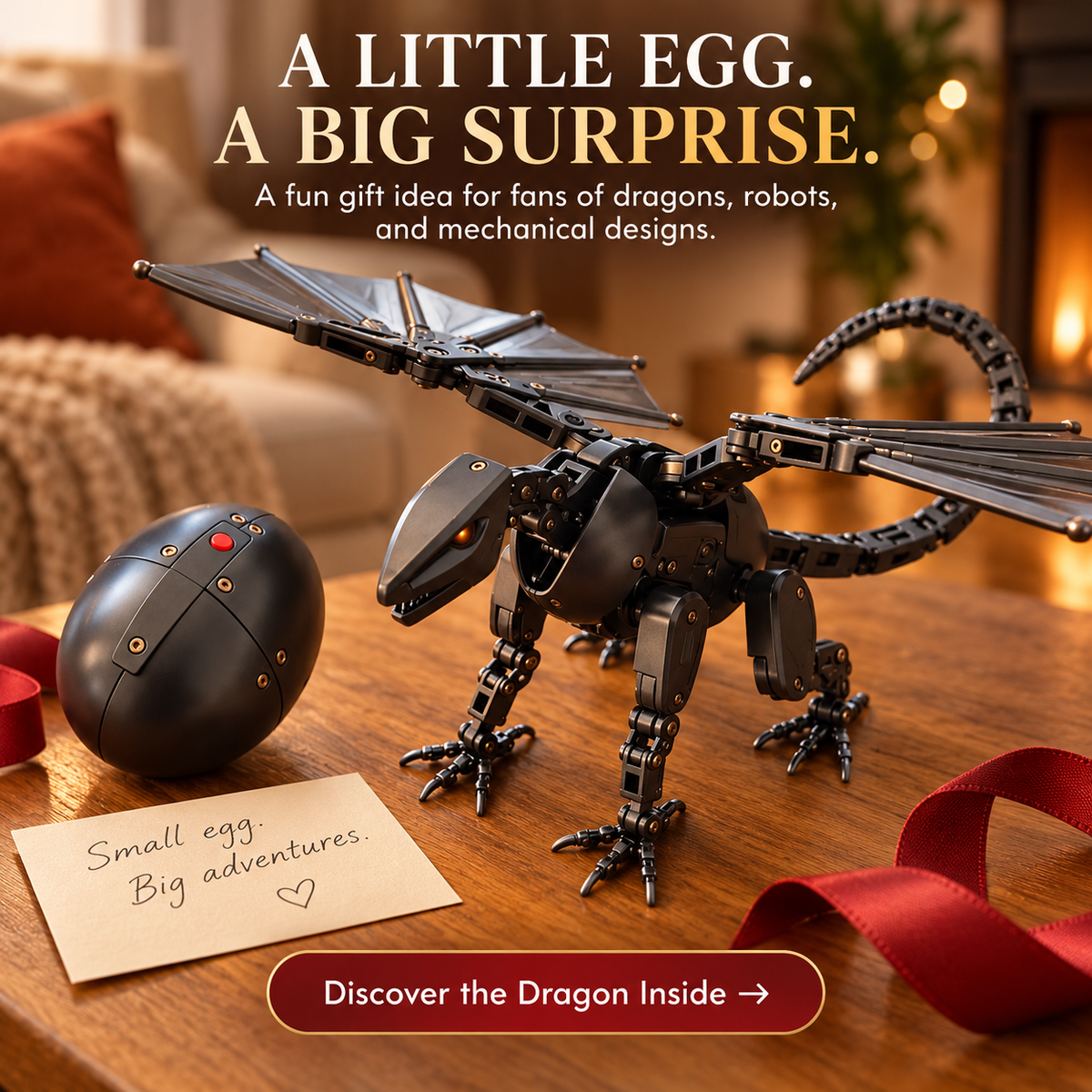 🐲DragonMorph – Egg to Dragon Transforming Mechanical Toy
