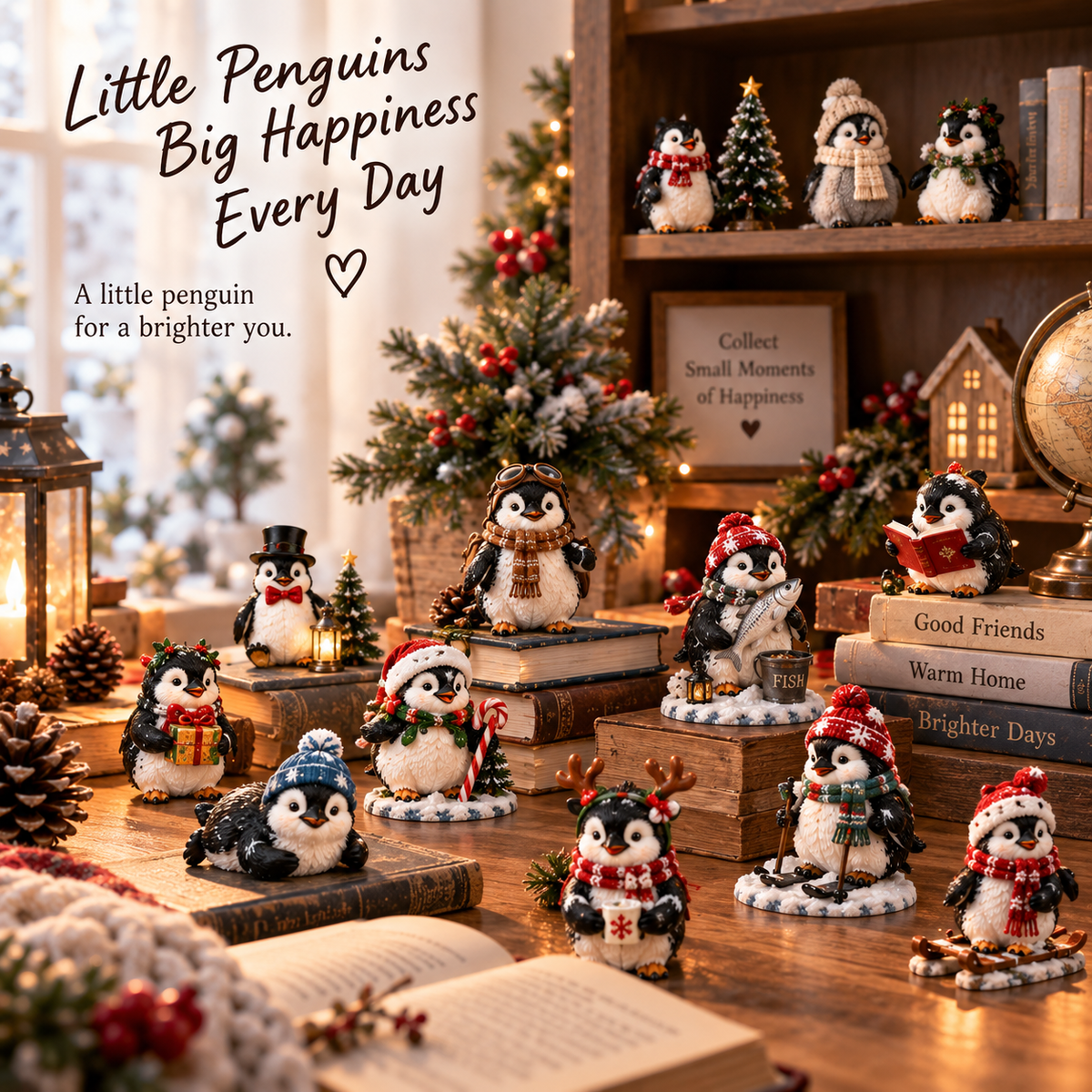 24 Days of Penguins Advent Calendar β 24 Unique Penguin Figurines | Christmas Countdown Gift