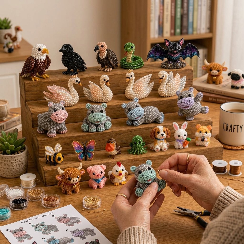 HOT🧵✨ Tiny 3D Beaded Animal DIY Kit