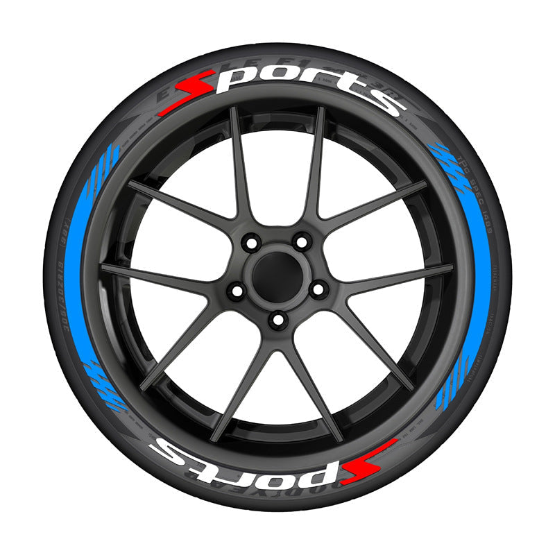 3D Racing Tire Lettering Kit-Suitable for cars and motorcycles