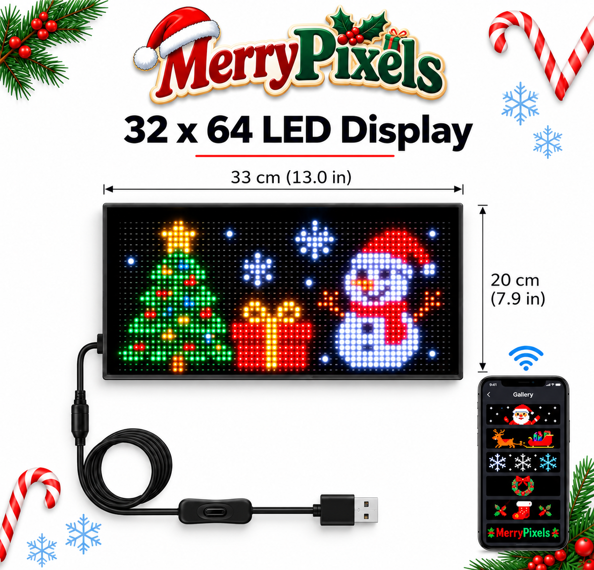 β¨ Christmas Magic LED Display π
