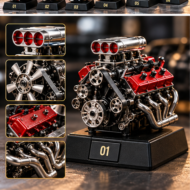 🏎️ American Engine Legends – 24 Days of Pure Horsepower Advent Calendar 🎄 | Mini Engine Collection for Car Lovers