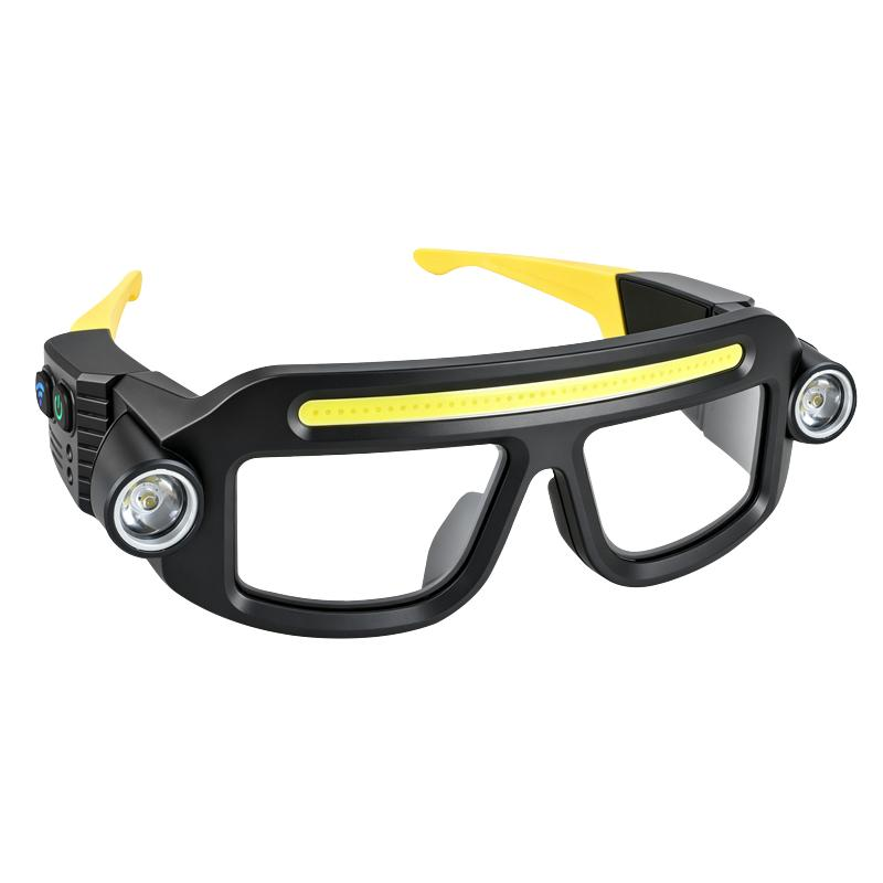 πHands-Free LED Work Glasses with Wide Front Beam, Side Lights & Over-Glasses Fitπ