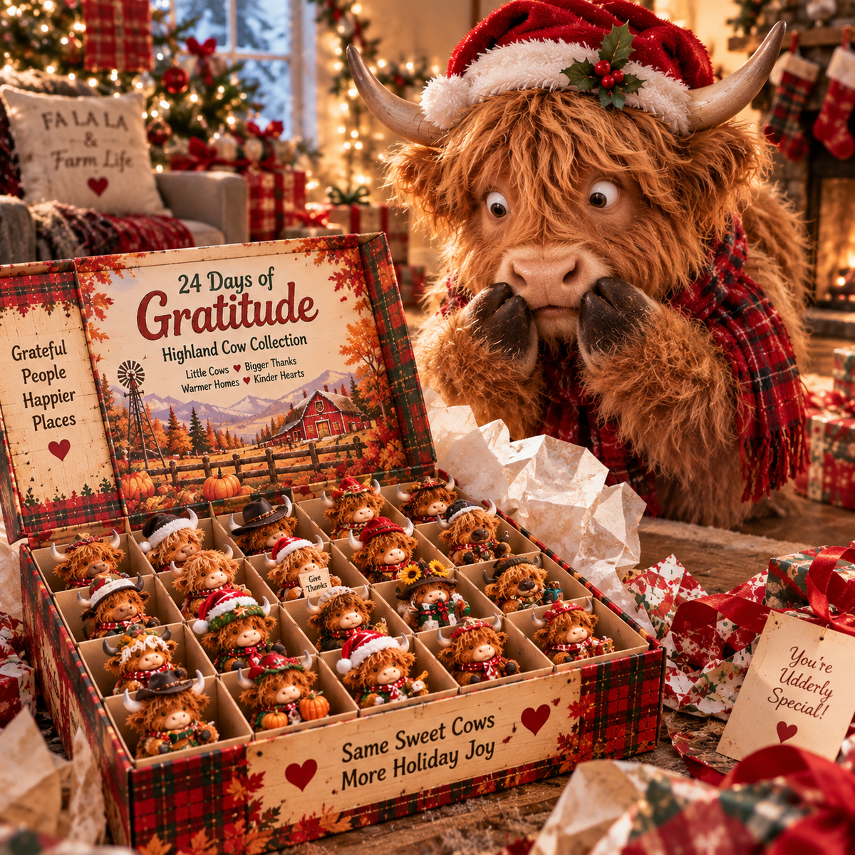🤠🐮 MOO-RY CHRISTMAS! — 24 Days of Cowboy Highland Cow Surprises 🎄