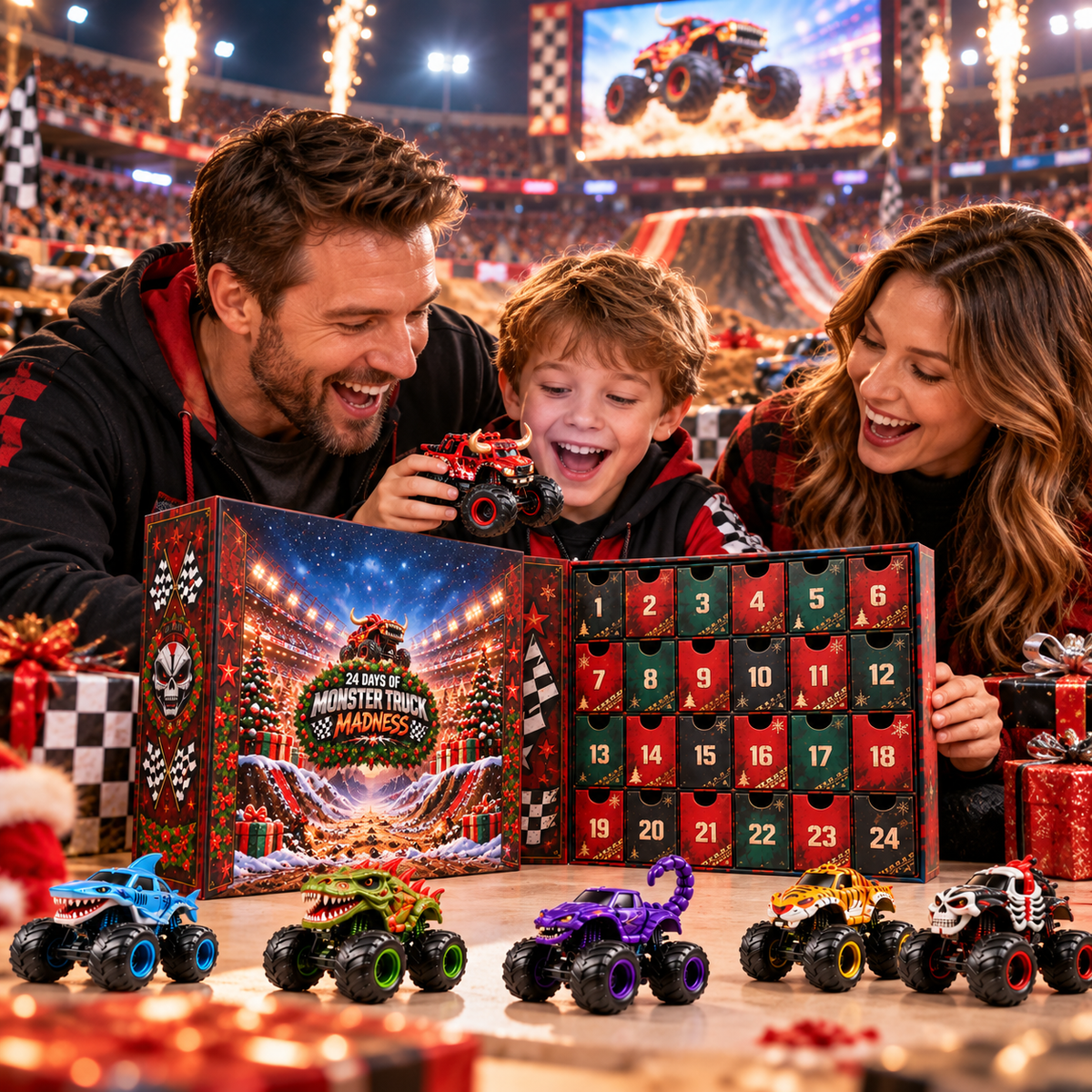 🔥 🛻2026 Monster Truck Advent Calendar – 24 Days of Wild Rides, Big Wheels & Christmas Madness