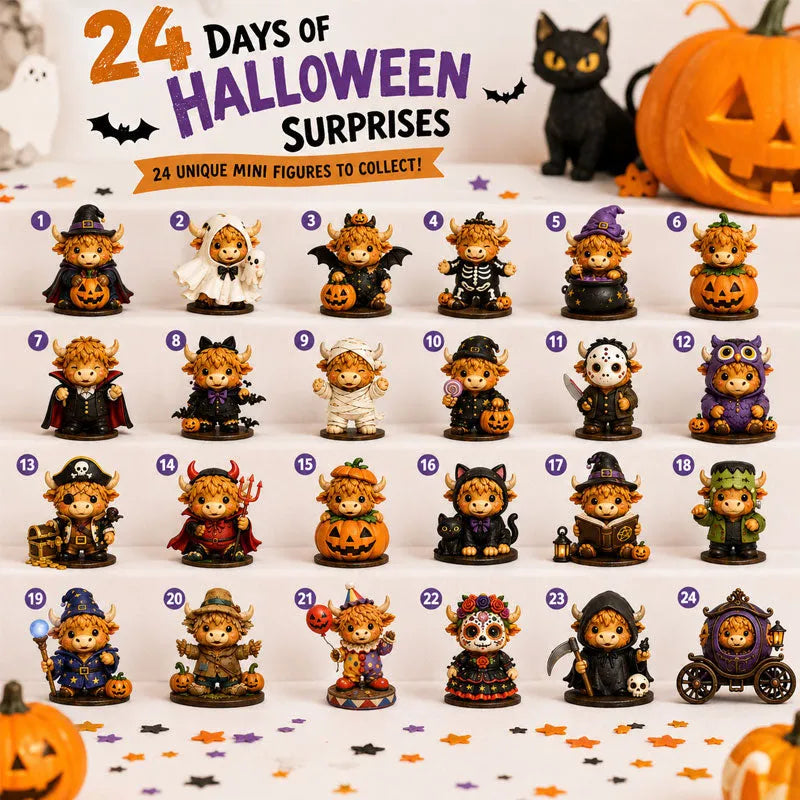 ๐ฎ2026 Highland Cow Halloween Countdown Calendar