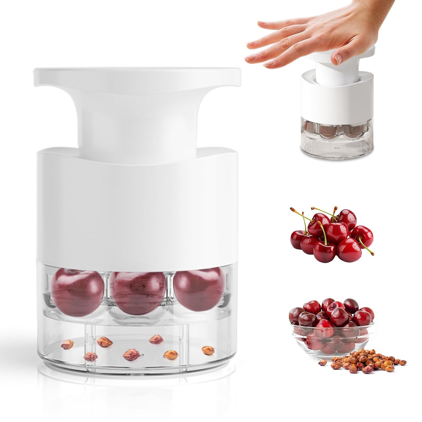 🍒Cherry Pitter Tool Pit Remover with Space-Saving Lock Design