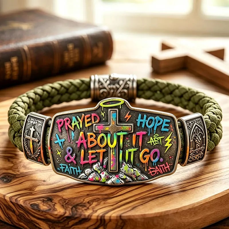✝️ Inspirational Christian Scripture Bracelet Collection – Genuine Leather Bible Verse Bracelets for Faith, Hope & Joy | Magnetic Clasp Meaningful Gift 💕