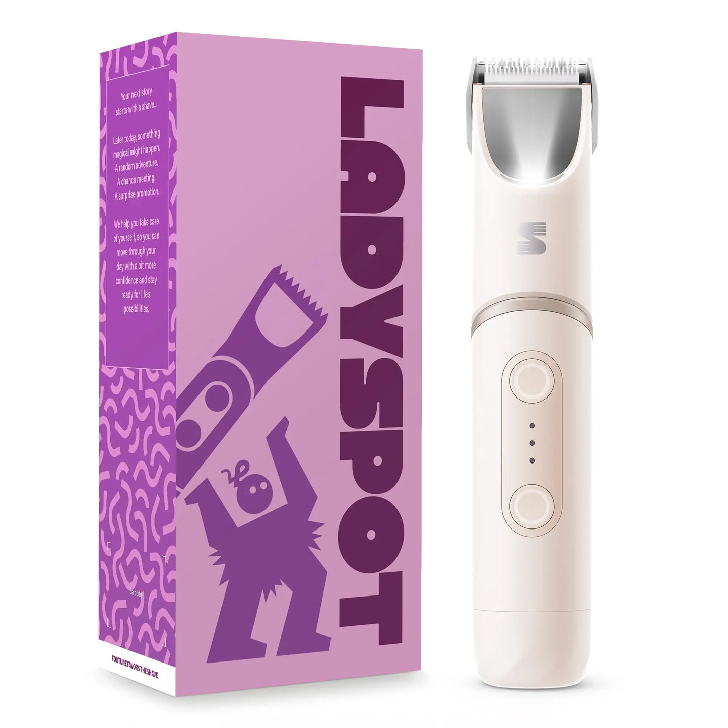 2-in-1 Women's Electric Shaver with Light & Mirror