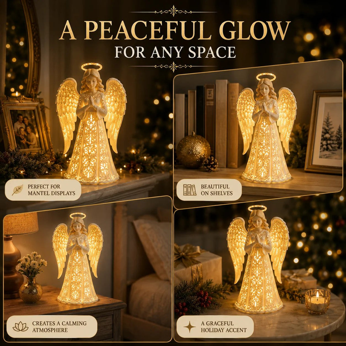 🪽Last Day 50% OFF✨ Angel Christmas Guardian Light – A Symbol of Hope, Love & Protection