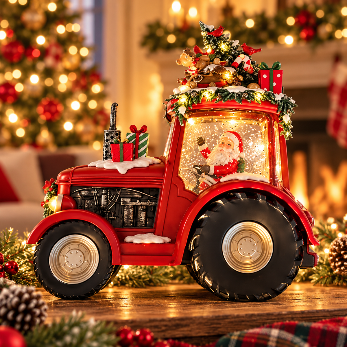 🎁 LAST DAY 50% OFF🚜 Santa Christmas Tractor Music Box