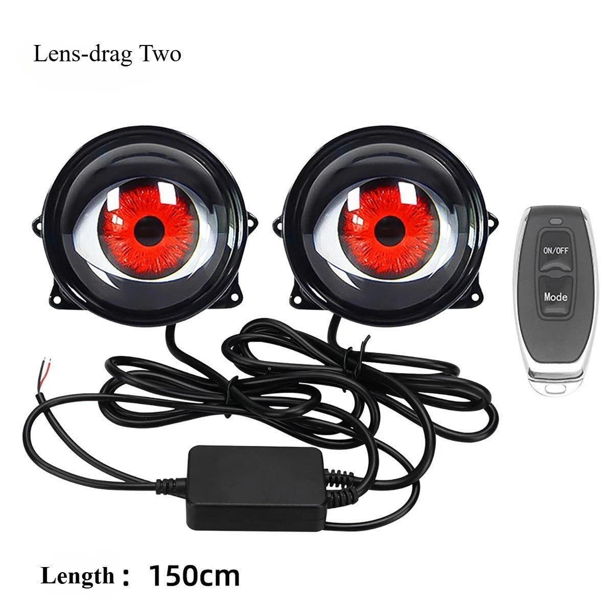 π₯ Dynamic Demon Eye LED Projector Lights β RGB Car Headlight Upgrade for Cars & Motorcycles