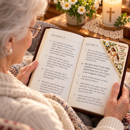 ✝️ Embroidered Bible Corner Bookmarks