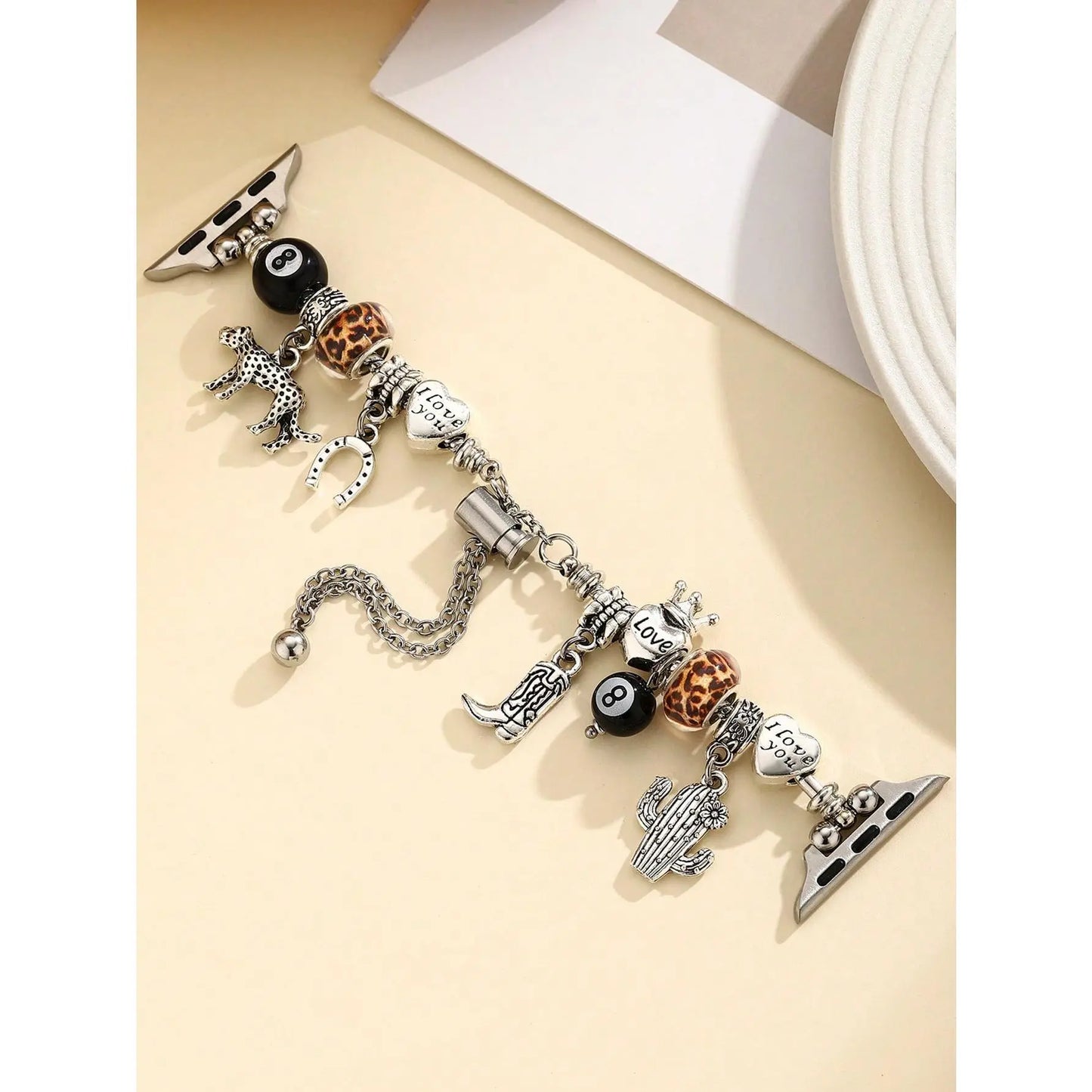 Boho Charm Apple Watch Band – Elegant Bracelet Style Strap