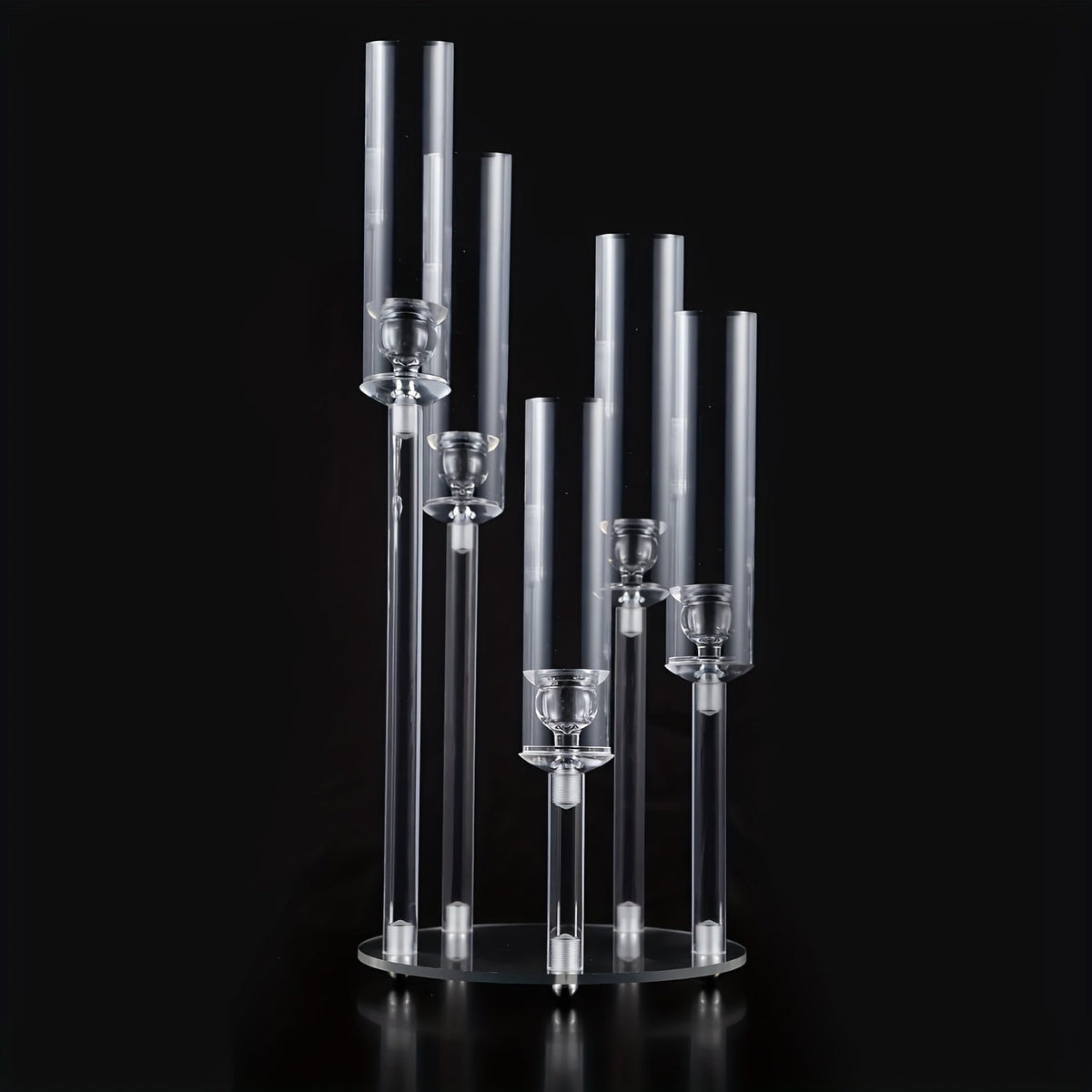 Elegant Acrylic Candelabra Candle Holder: Modern & Stylish Home Decor, and Perfect for Party, Wedding, Birthday