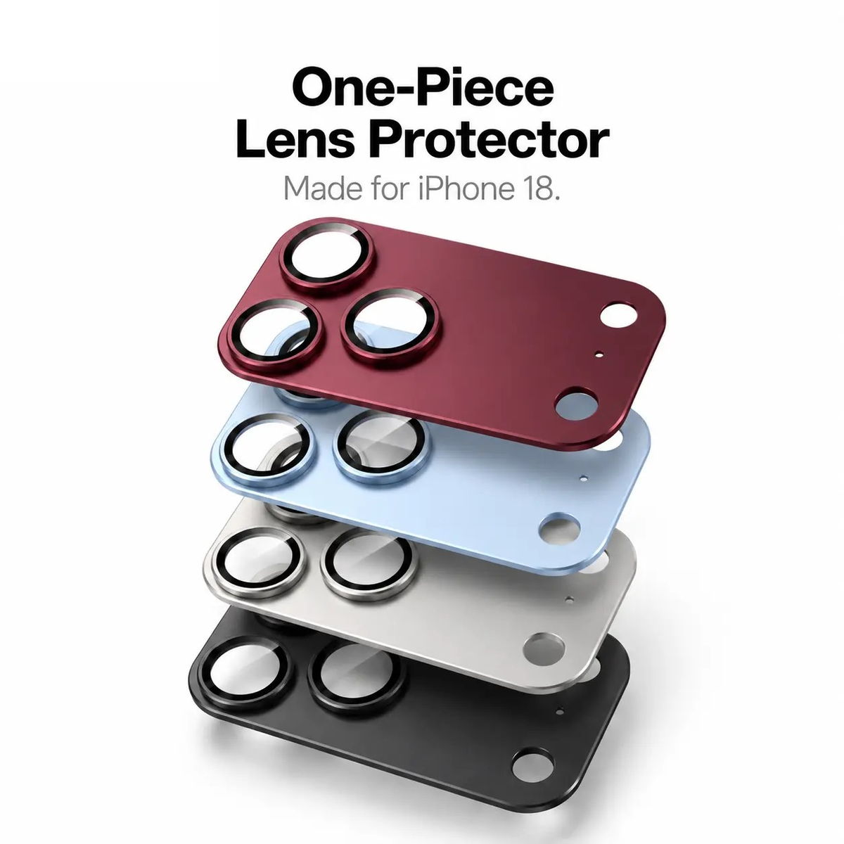 Metal Frame Camera Lens & Module Protector for iPhone 18/17 Series