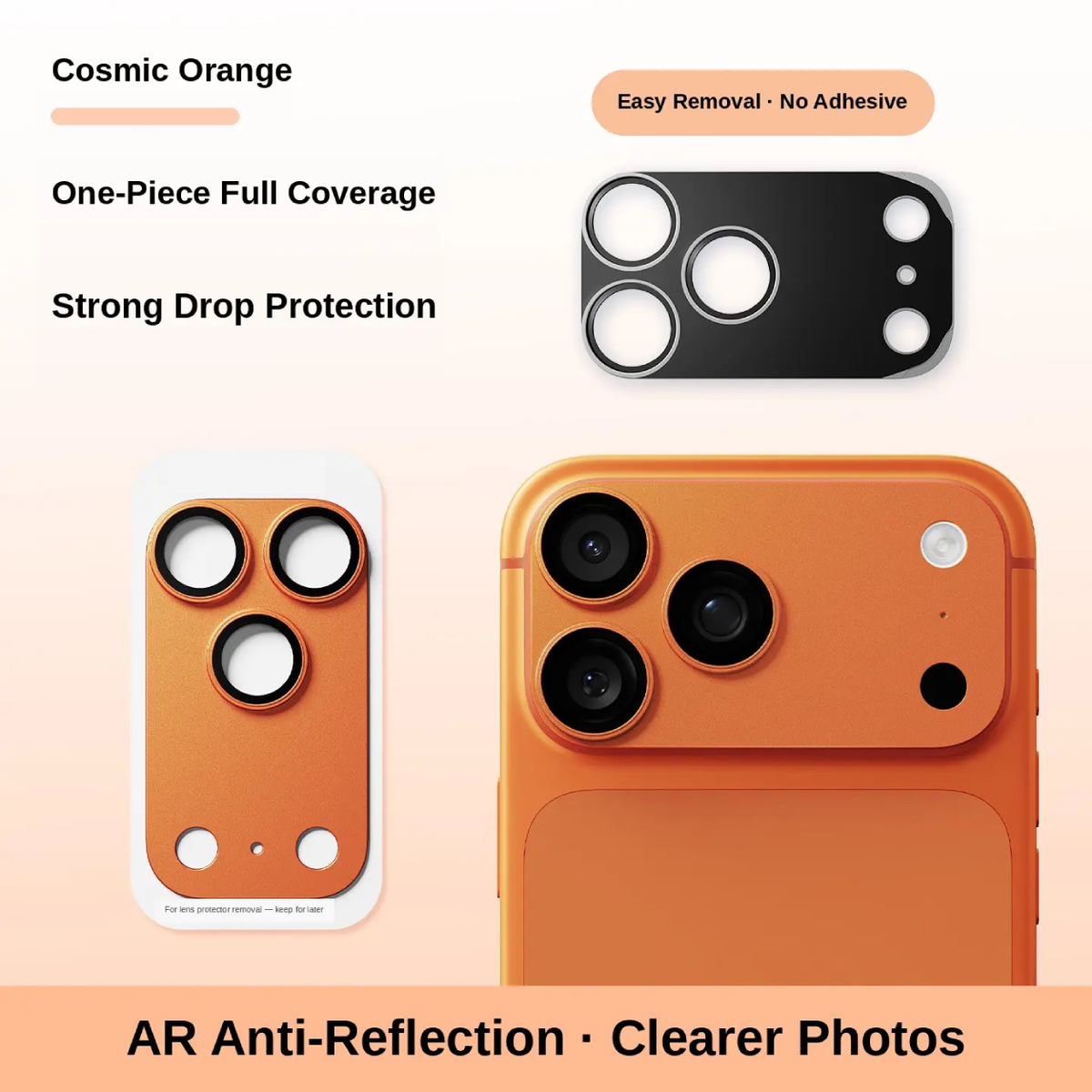 Metal Frame Camera Lens & Module Protector for iPhone 18/17 Series