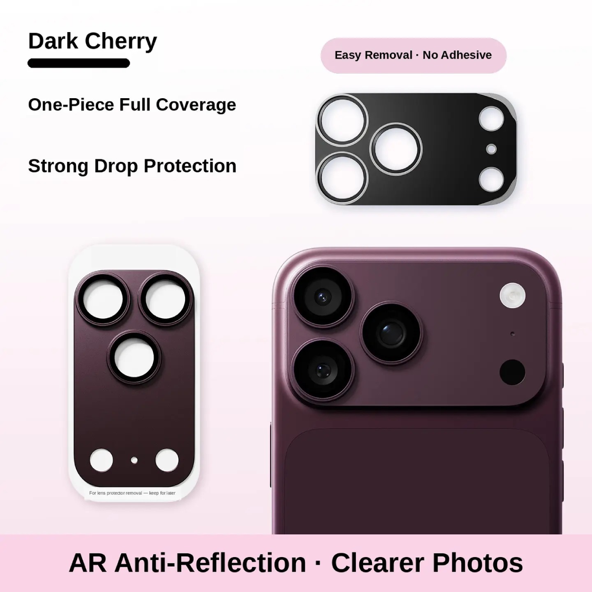 Metal Frame Camera Lens & Module Protector for iPhone 18/17 Series