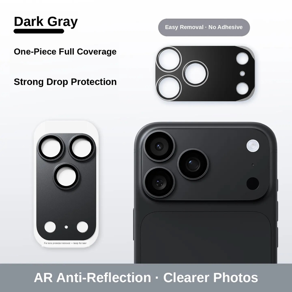 Metal Frame Camera Lens & Module Protector for iPhone 18/17 Series