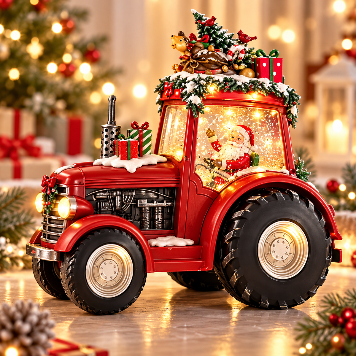 🎁 LAST DAY 50% OFF🚜 Santa Christmas Tractor Music Box