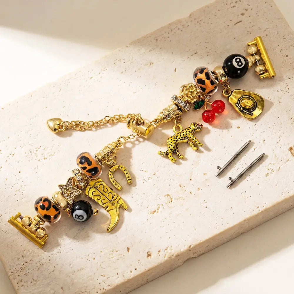 Boho Charm Apple Watch Band – Elegant Bracelet Style Strap