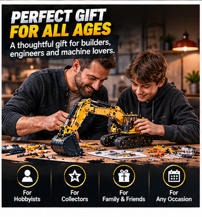 🏗️ Build It Yourself! 🔧 Construction Excavator Model Kit