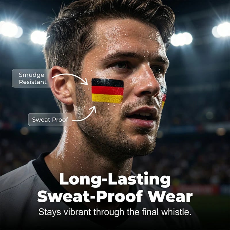 National Flag Face Paint Stick for Sports Fans! ⚽