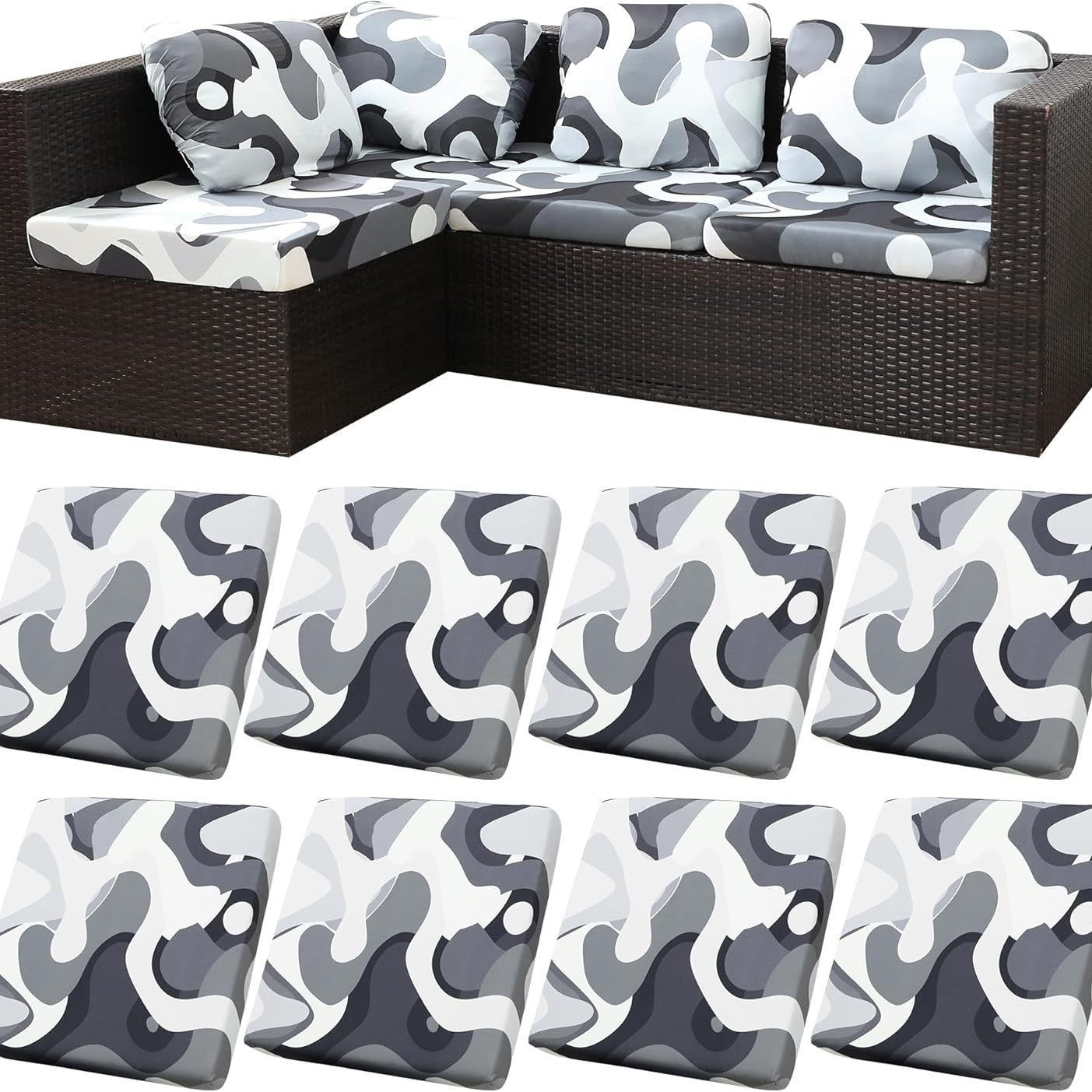 🪑 Stretch Sofa Cushion Covers
