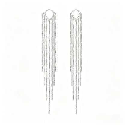 14K Gold Plated Long Tassel Earrings for Women