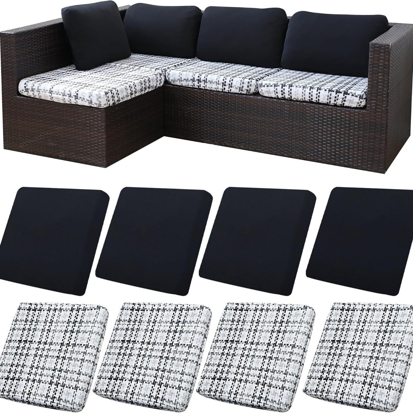 🪑 Stretch Sofa Cushion Covers