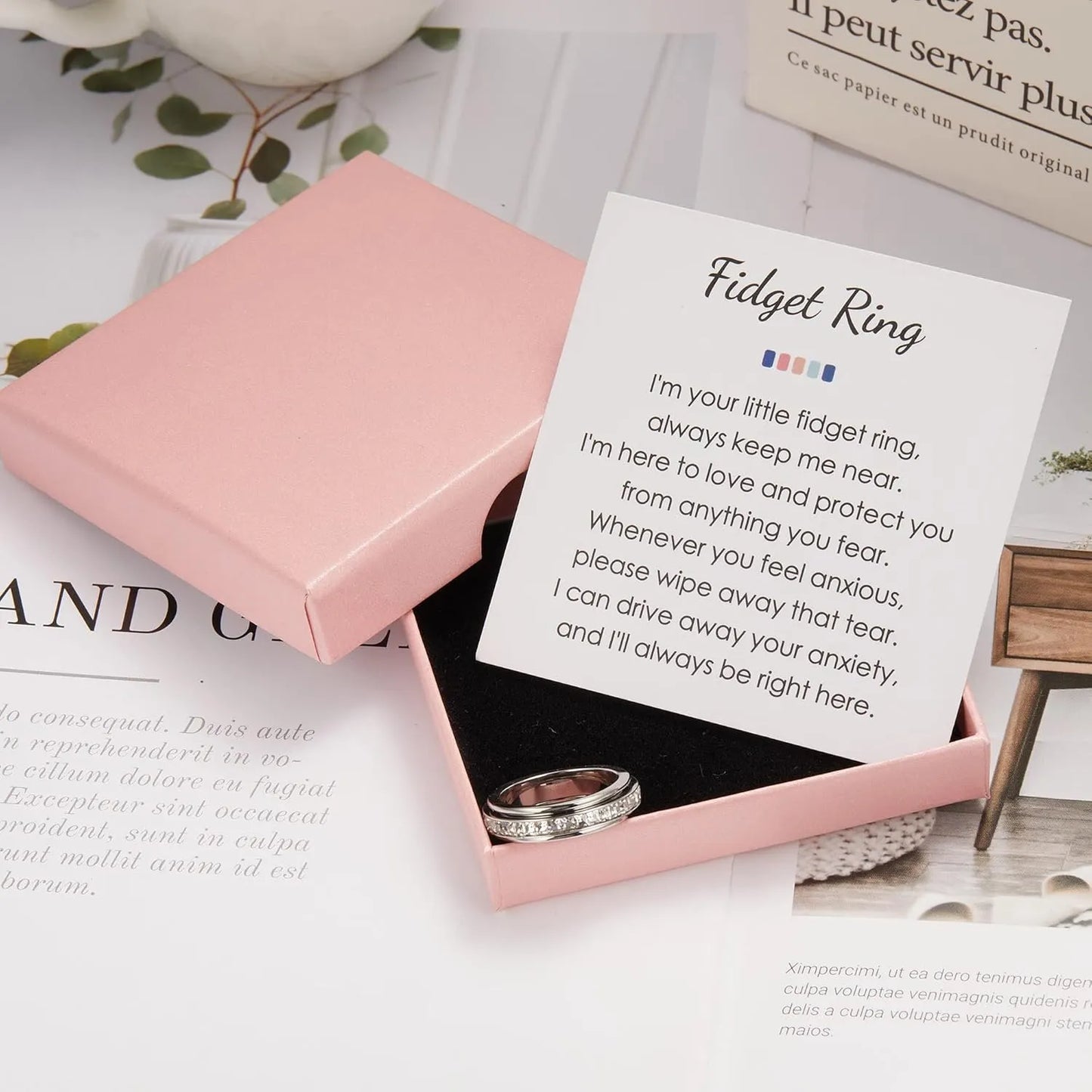 Stylish Fidget Ring Anxiety Relief