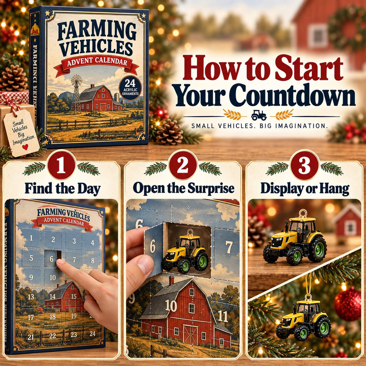 🚜 24-Day Farming Vehicle Advent Calendar | Farm Surprises