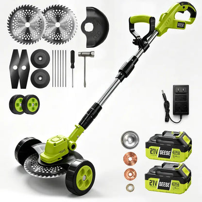 3-in-1 Cordless String Trimmer, Edger & Mini Mower – 2 Batteries Included