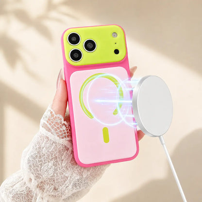 🌈Dopamine Color Block Magnetic Phone Case for iPhone Pro Max