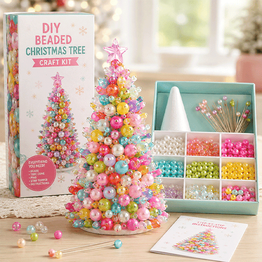 🔥49% Off Last Day 🎄 Dreamy Beaded Christmas Tree DIY Kit (📦Buy 3 Free Shipping)