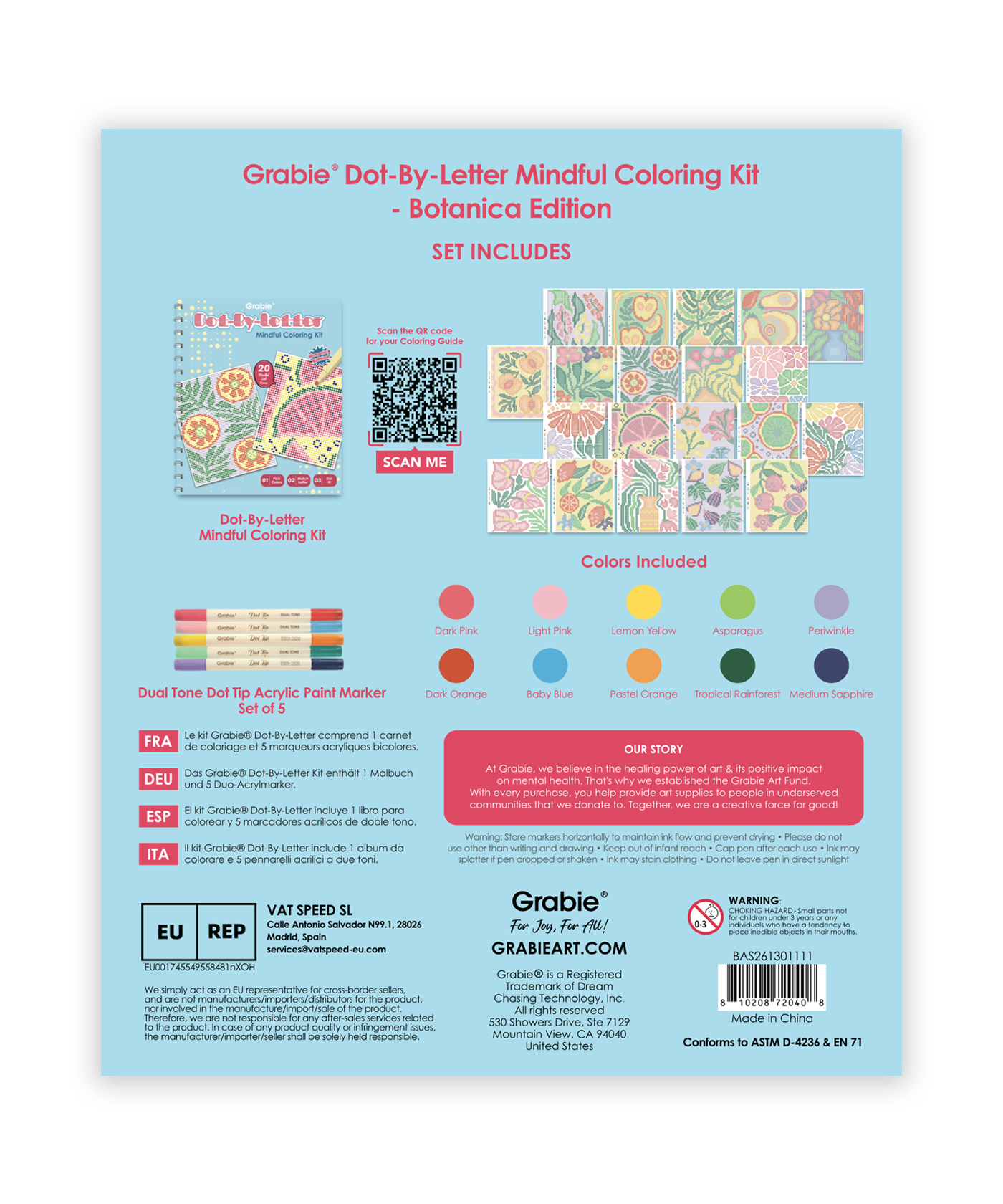 Dot-By-Letter Mindful Coloring Kit