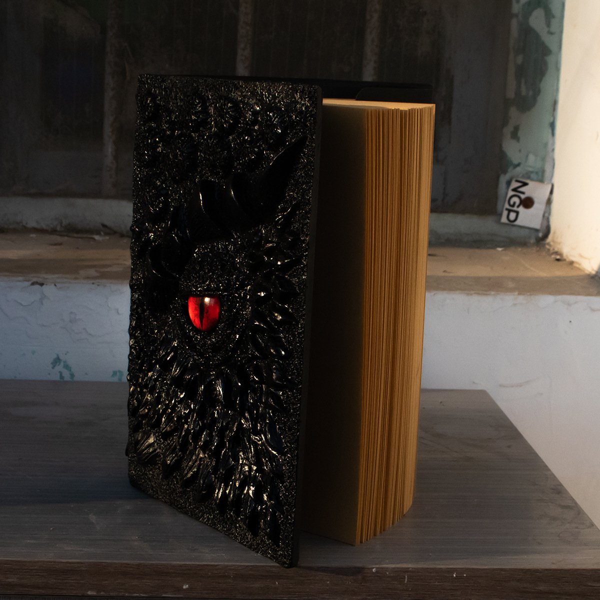 Dragon Eye 3D Embossed Journal - Handmade Resin Engraved Notebook