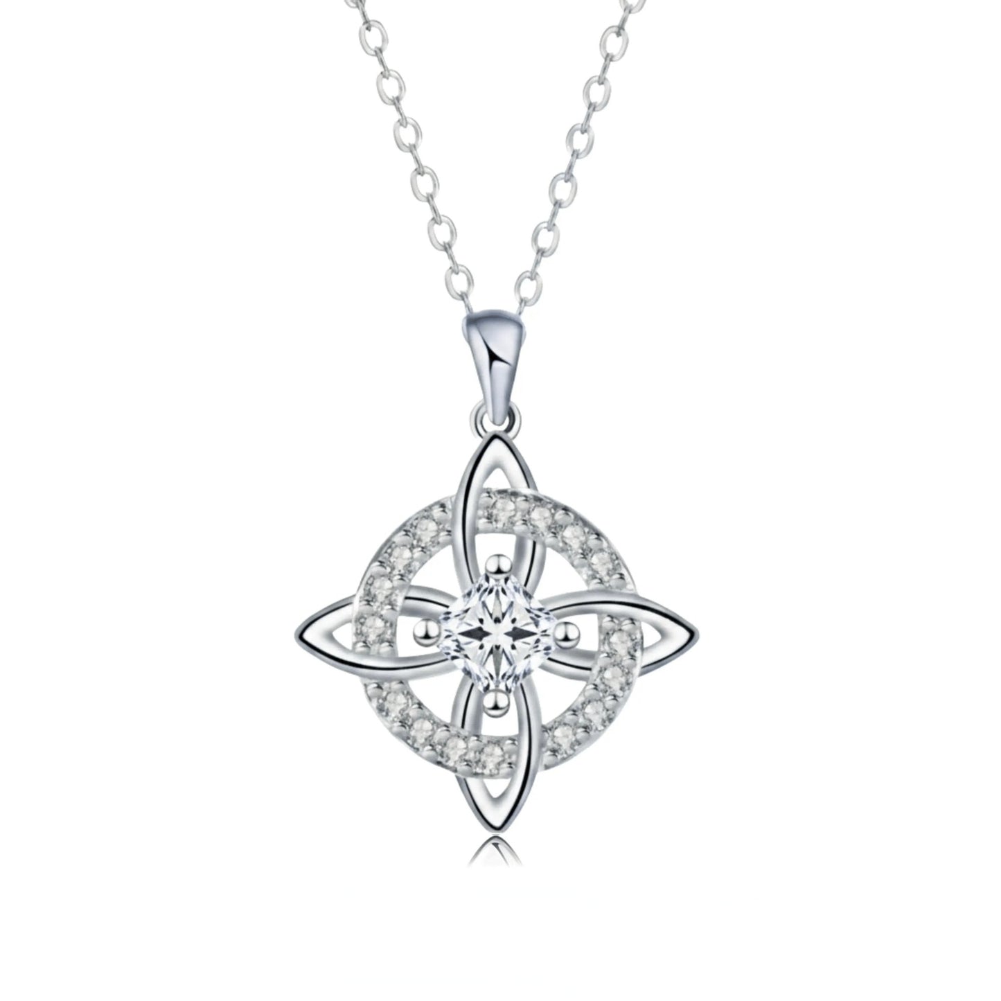 Mystical Birthstone Witches Knot Necklace – Natural Crystal🔮💞Protect Your Loved Ones