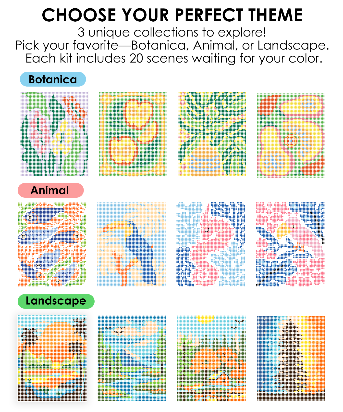 Dot-By-Letter Mindful Coloring Kit