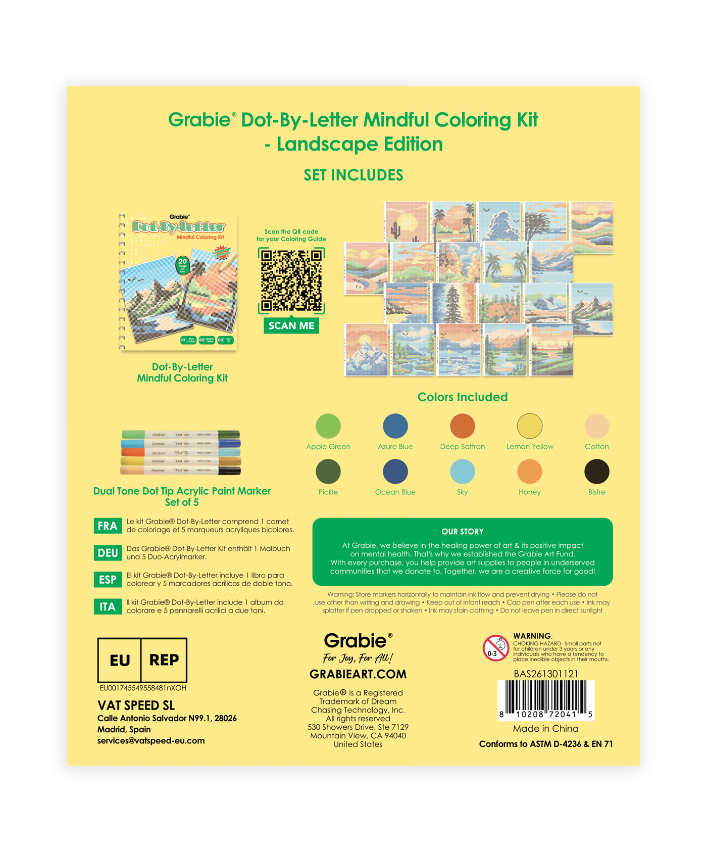 Dot-By-Letter Mindful Coloring Kit