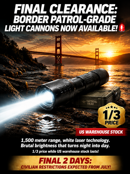 🔦High Power Zoomable White Laser Flashlight🔥