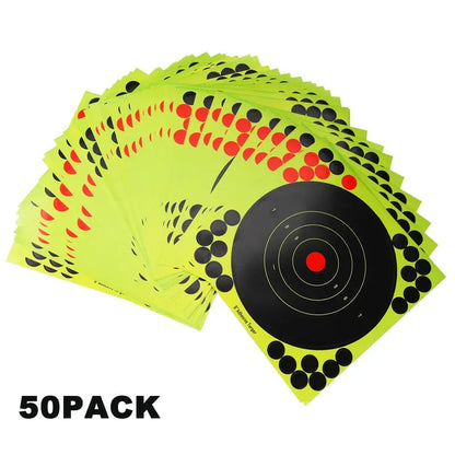 8x8 Inch Self-Adhesive Target Stickers  – Quick Peel & Stick Shooting Paper