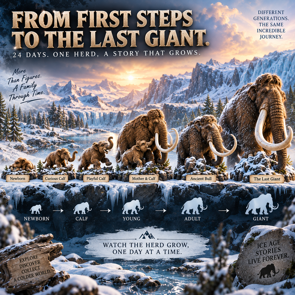 🦖🦣🪽🐾24 Days of Discovery — T-Rex, Pterosaurs, Woolly Mammoths & Mountain Lions Collection