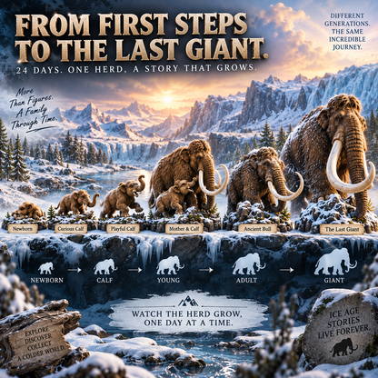 🦖🦣🪽🐾24 Days of Discovery — T-Rex, Pterosaurs, Woolly Mammoths & Mountain Lions Collection