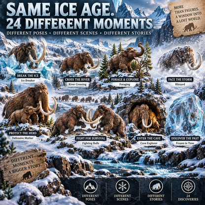🦖🦣🪽🐾24 Days of Discovery — T-Rex, Pterosaurs, Woolly Mammoths & Mountain Lions Collection