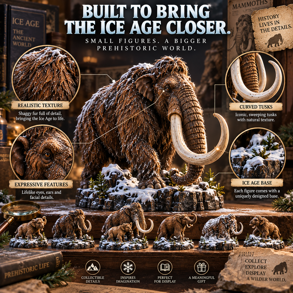 🦖🦣🪽🐾24 Days of Discovery — T-Rex, Pterosaurs, Woolly Mammoths & Mountain Lions Collection
