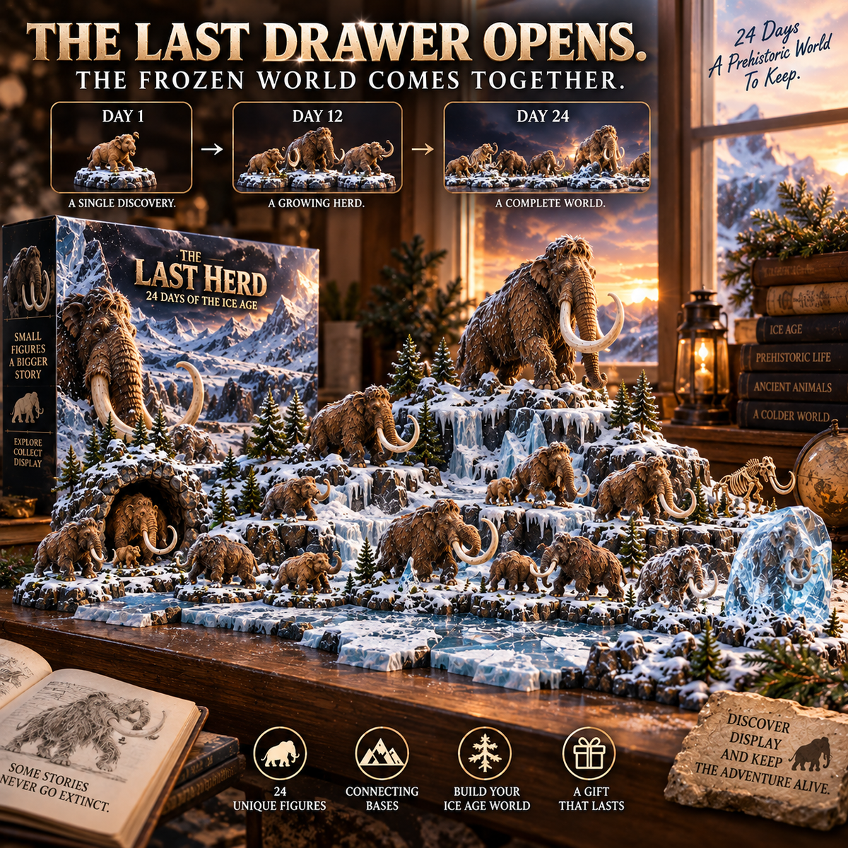 🦖🦣🪽🐾24 Days of Discovery — T-Rex, Pterosaurs, Woolly Mammoths & Mountain Lions Collection
